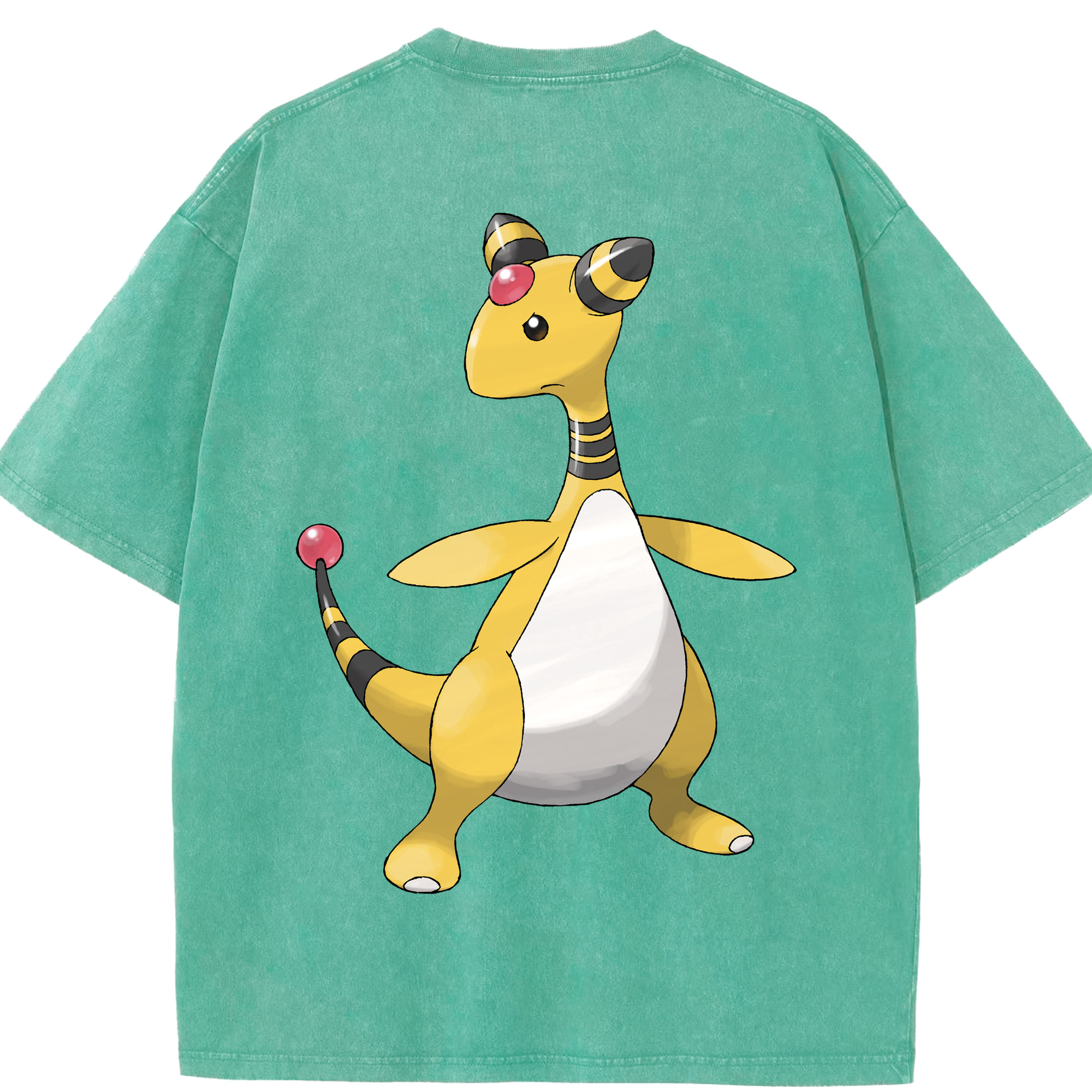 （画像用） ポケットモンスター Pokémon 綿100% ヴィンテージ風 半袖Tシャツ（背面プリント）